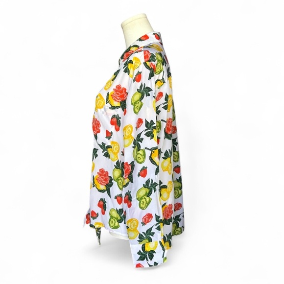 Equipment Femme Size Small Silk Blouse Button Up And Tie Front - Picture 6 of 10